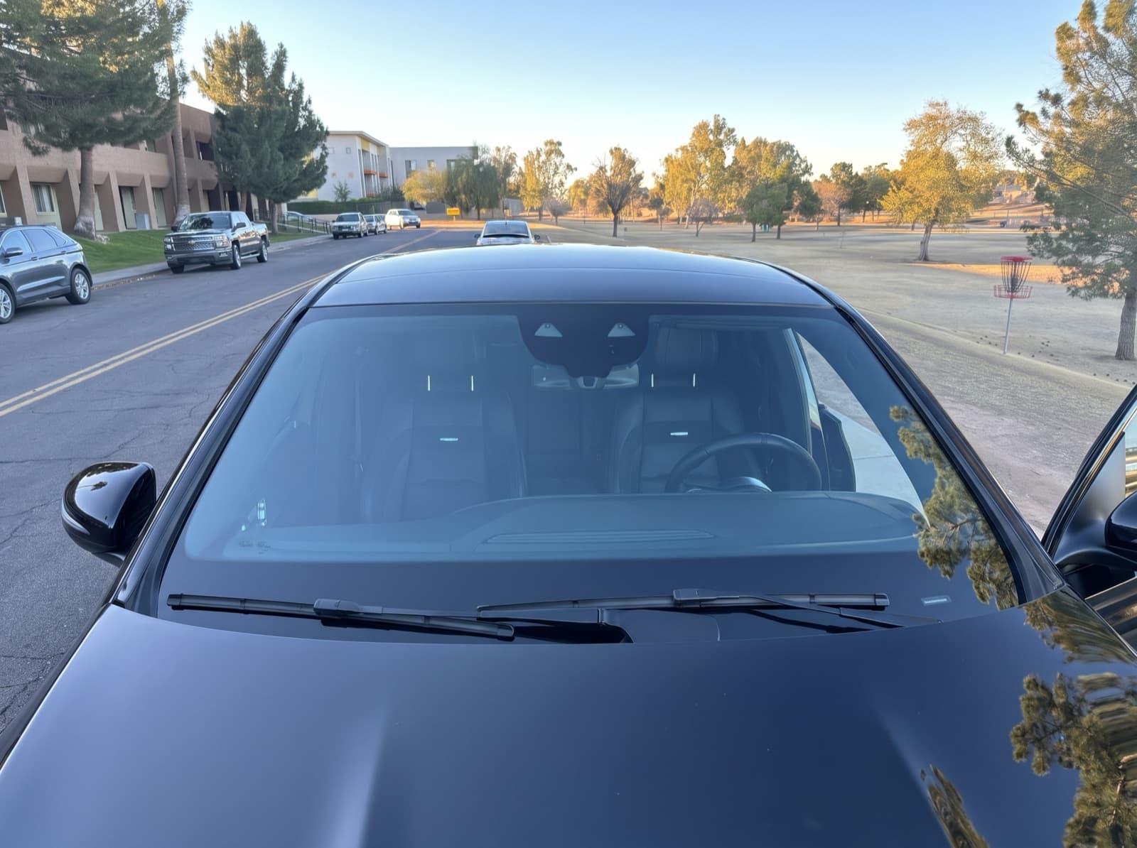 A completed Bang AutoGlass mobile windshield replacement in Scottsdale, Arizona